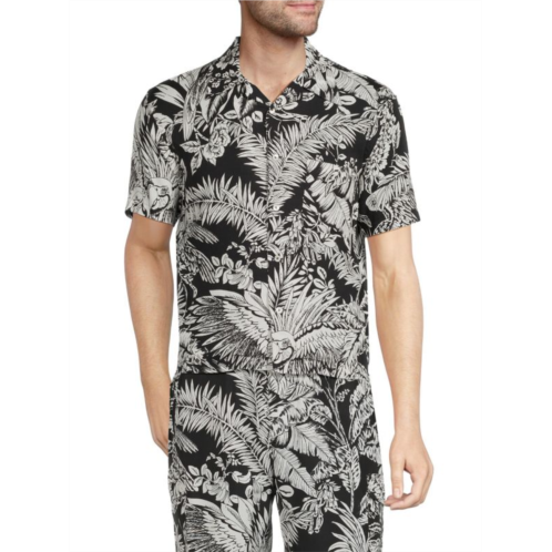 Palm Angels Leaf Print Shirt