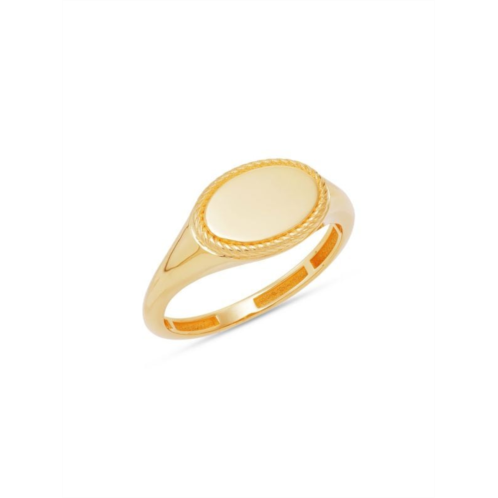 Saks Fifth Avenue 14K Yellow Gold Oval Signet Ring