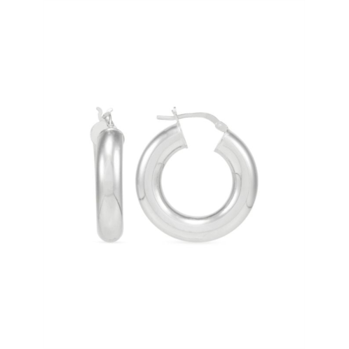 Saks Fifth Avenue Made in Italy Sterling Silver Hoop Earrings