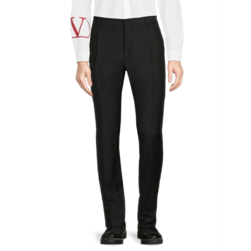 Valentino Wool Blend Unhemmed Dress Pants