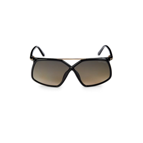 TOM FORD 64MM Butterfly Sunglasses