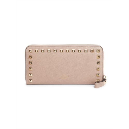 Valentino Garavani Rockstud Leather Continental Wallet