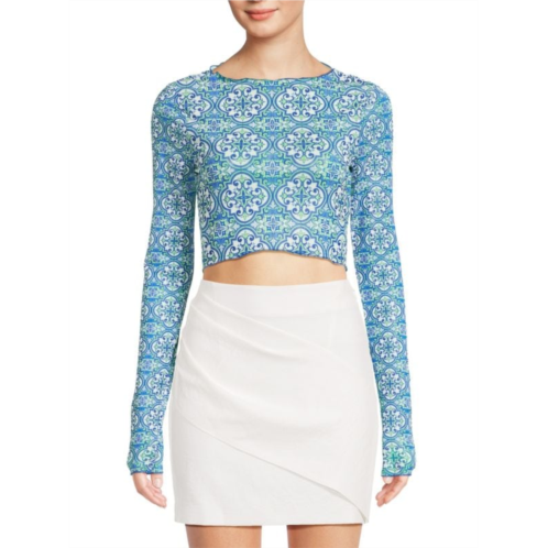 RTA Tomas Print Crop Top