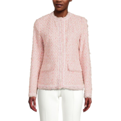 Giambattista Valli Tweed Wool Blend Jacket