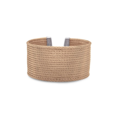 Alor Essential Cuffs Rose Goldtone & Stainless Steel Cable Bracelet