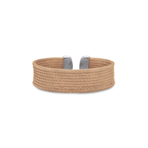 Alor Essential Cuffs Goldtone Stainless Steel Cable Bracelet