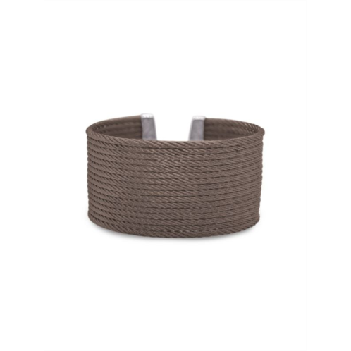 Alor Essential Cuffs Bronze Tone & Stainless Steel Cable Bracelet