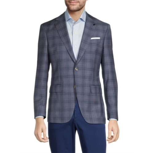 BOSS Hutson Check Wool Blazer