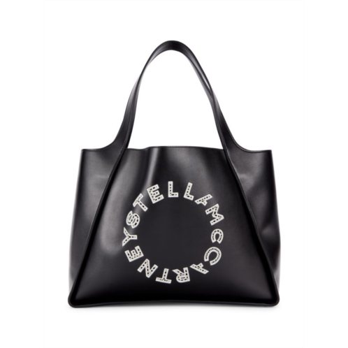 Stella McCartney Logo Faux Leather Tote