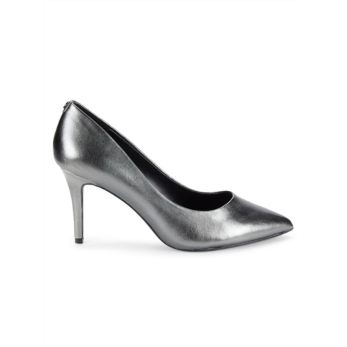 Karl Lagerfeld Paris Royale Metallic Leather Stiletto Heel Pumps