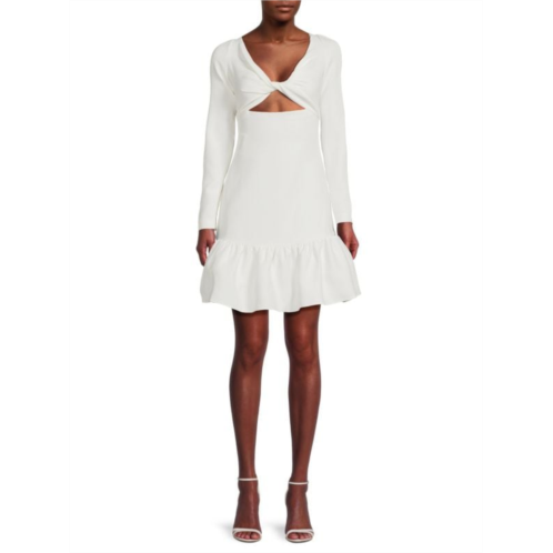 Giambattista Valli Drop Waist Cutout Mini Dress