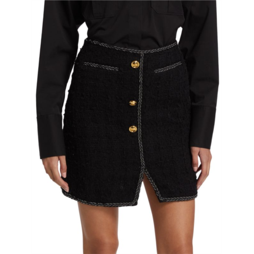 Giambattista Valli Beaded Boucle Mini Skirt