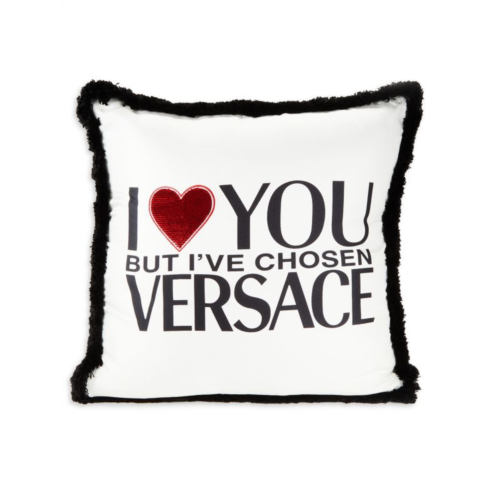 Versace Sequin Trim Square Pillow