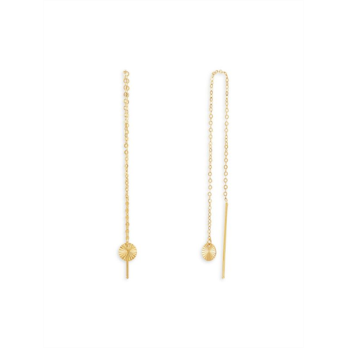 Saks Fifth Avenue 14K Yellow Gold Threader Earrings