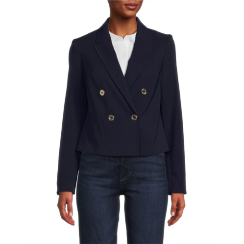 Tommy Hilfiger Double Breasted Cropped Blazer