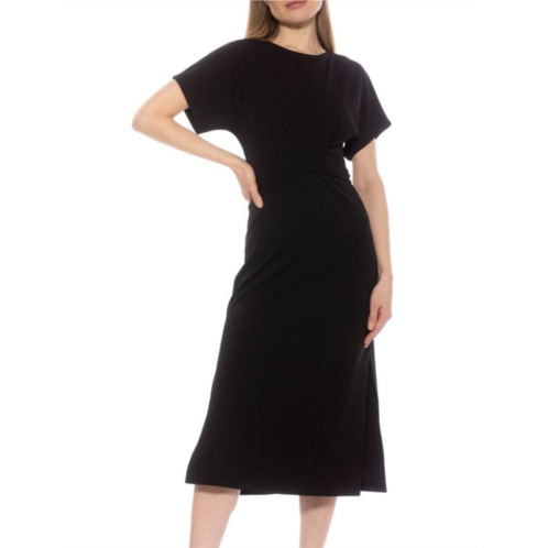 Alexia Admor Cairo Twist Front Midi Dress