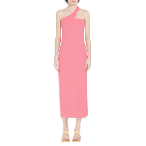 Sportmax Asymmetric Open Back Midi Dress