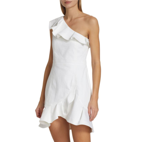 Cinq a Sept Laury One Shoulder Mini Dress