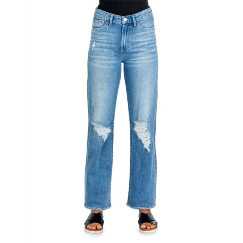 Articles Of Society Village High Rise Distressed Wide Leg Jeans
