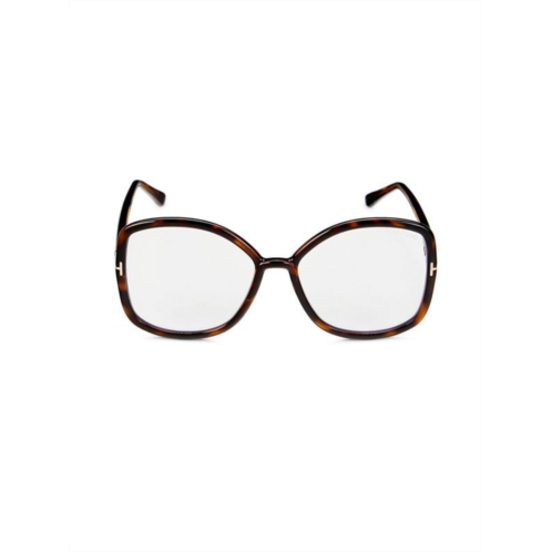 TOM FORD 56MM Butterfly Blue Light Glasses