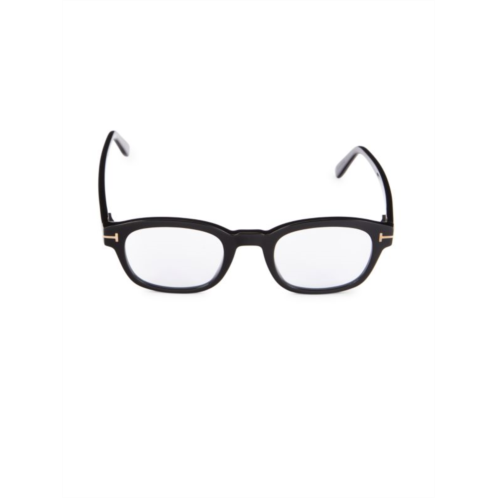 TOM FORD 49MM Oval Blue Light Eyeglasses