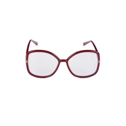 TOM FORD 56MM Butterfly Blue Light Glasses