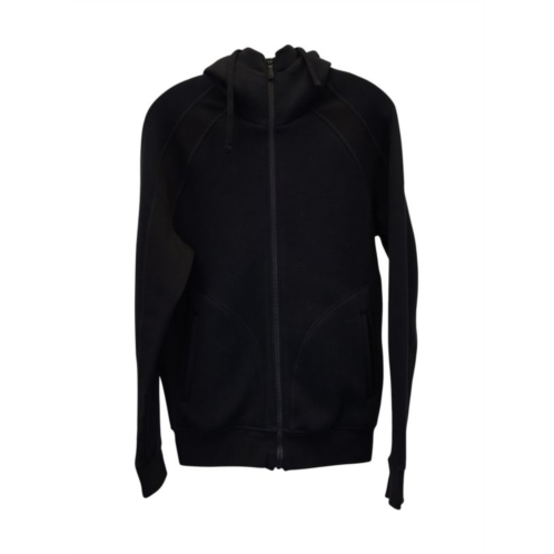 Bottega Veneta Zipped Hoodie In Black Cotton