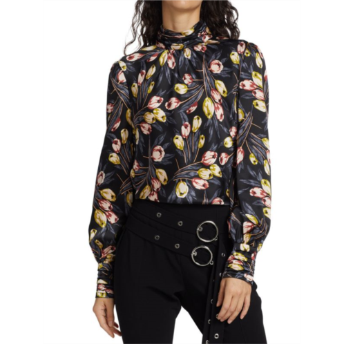 Cinq a Sept Tulip Jem Silk Blouse