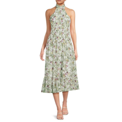 Cinq a Sept Dover Floral Midi Dress