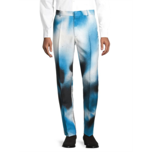 Alexander McQueen Spray-Paint-Effect Trousers
