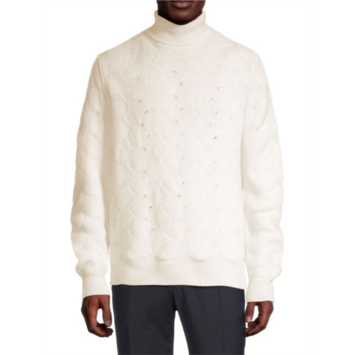 Canali Wool Cashmere Turtleneck Sweater
