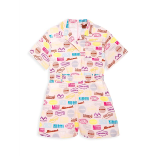 Missoni Girls Logo Print Romper