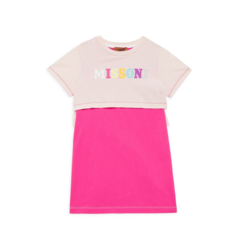 Missoni Little Girls & Girls Logo Colorblocked Jersey Dress
