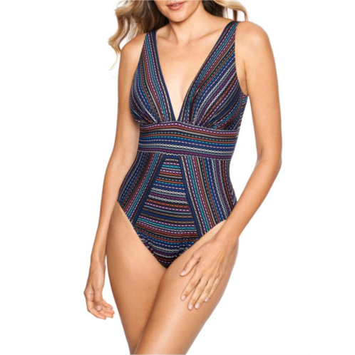 Miraclesuit Shimmer Links One Piece Swimsuit