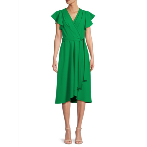 DKNY Flutter Wrap Dress