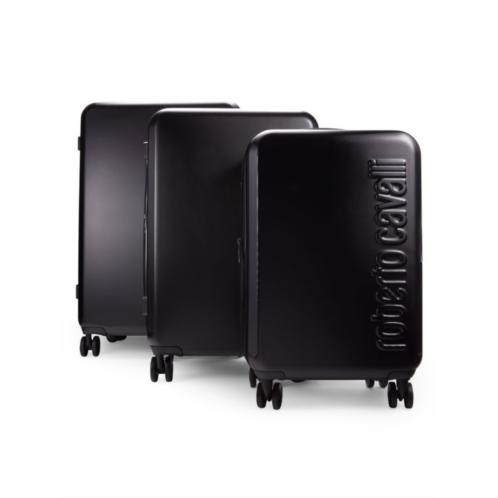 Roberto Cavalli 3-Piece Logo Hard Sided Spinner Suitcase