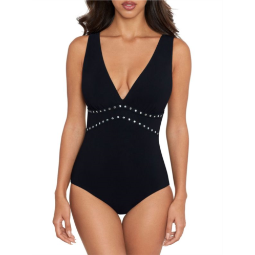 Amoressa by Miraclesuit Ophelia Lupita Grommet One Piece Swimsuit