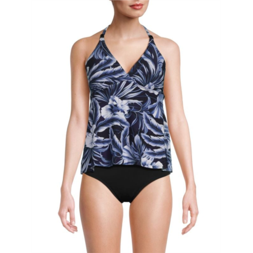 Amoressa by Miraclesuit Floral Halterneck Tankini Top