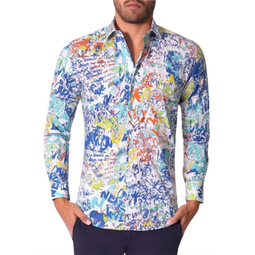 Bertigo Abstract Print Shirt