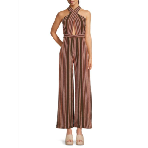 Studio 189 Striped Wide Leg Jumpsuit