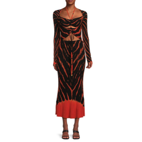 Altuzarra Mariama Rib Knit Cutout Maxi Dress