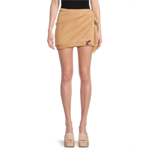 LaQuan Smith Logo Wrap Mini Skirt