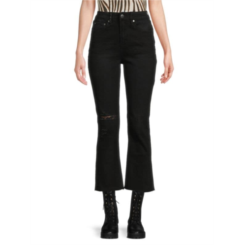 Cavalli CLASS High Rise Flare Cropped Jeans