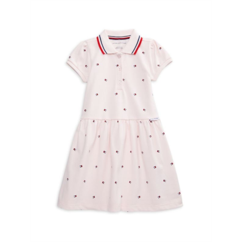 Tommy Hilfiger Little Girls Logo Print Dress