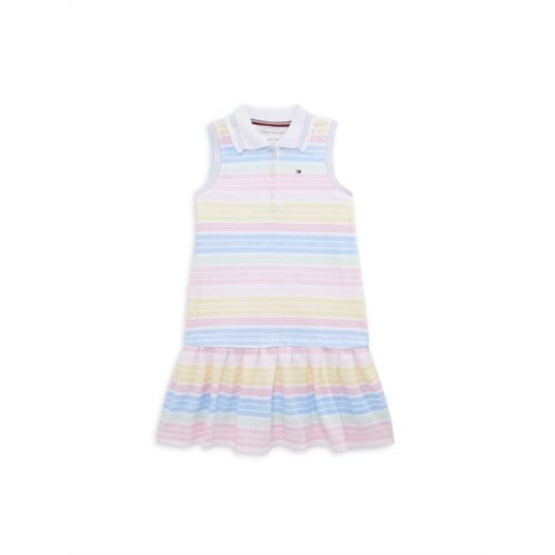Tommy Hilfiger Little Girls Striped Drop Waist Dress