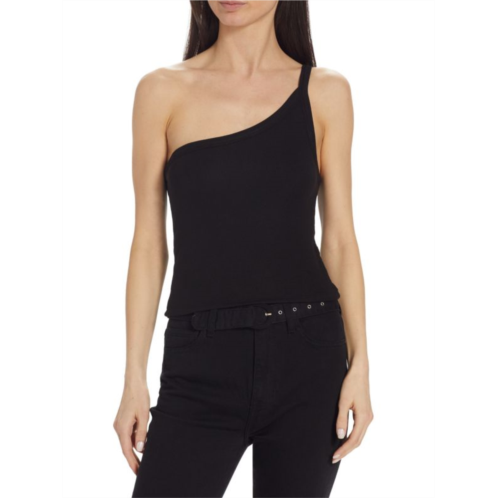 ATM Anthony Thomas Melillo Rib Knit One Shoulder Cami