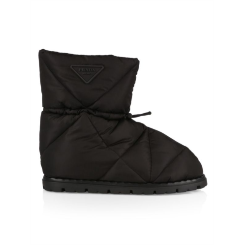 Prada Blow 19 Quilted Drawstring Ankle Boots