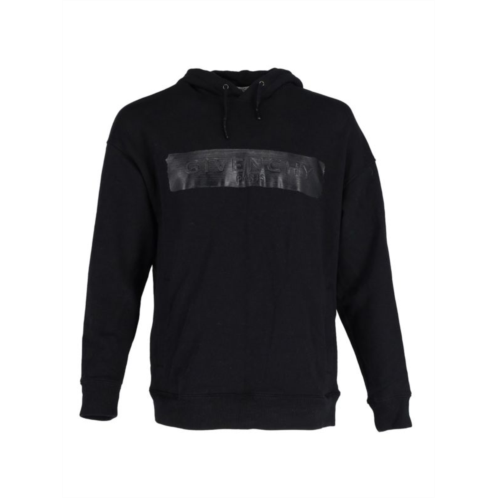 Givenchy Logo Print Hoodie In Black Cotton