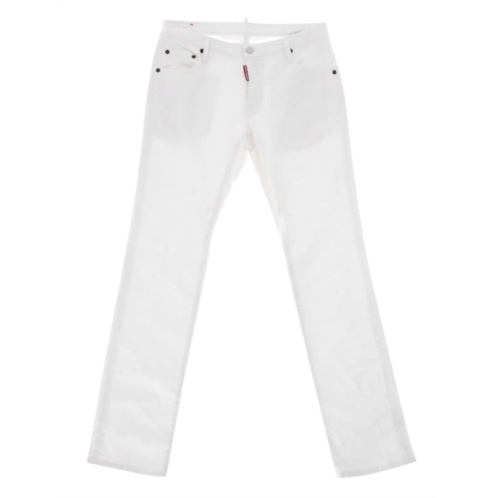 Dsquared2 Slim-Leg Jeans In White Cotton