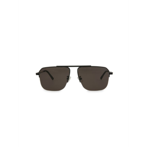 Bottega Veneta 58MM Square Aviator Sunglasses